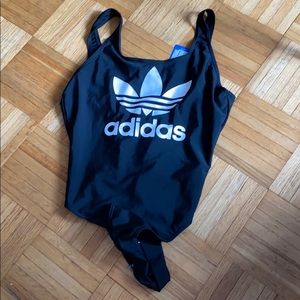 NWT Adidas Black Bodysuit/One Piece L